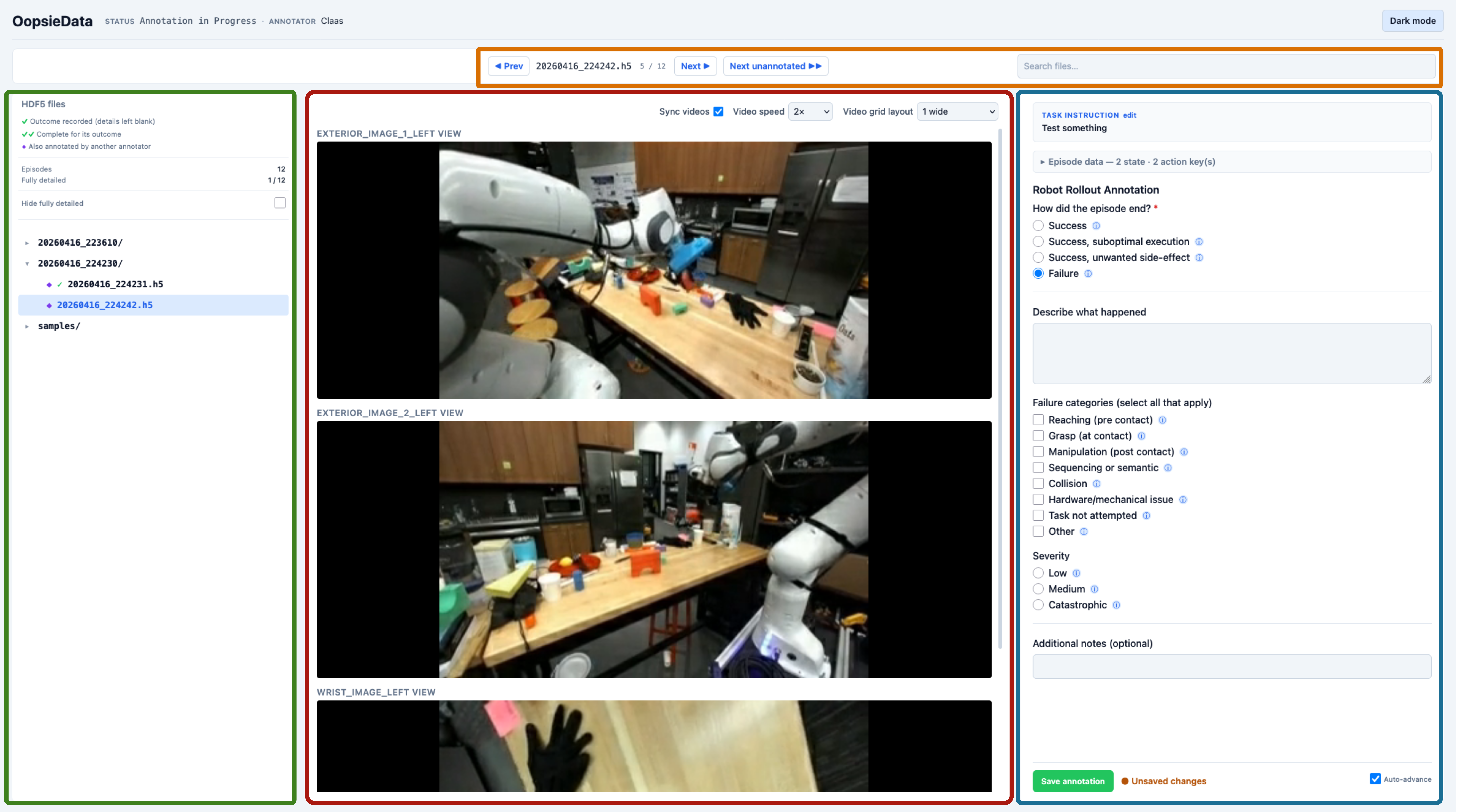 Annotation tool overview